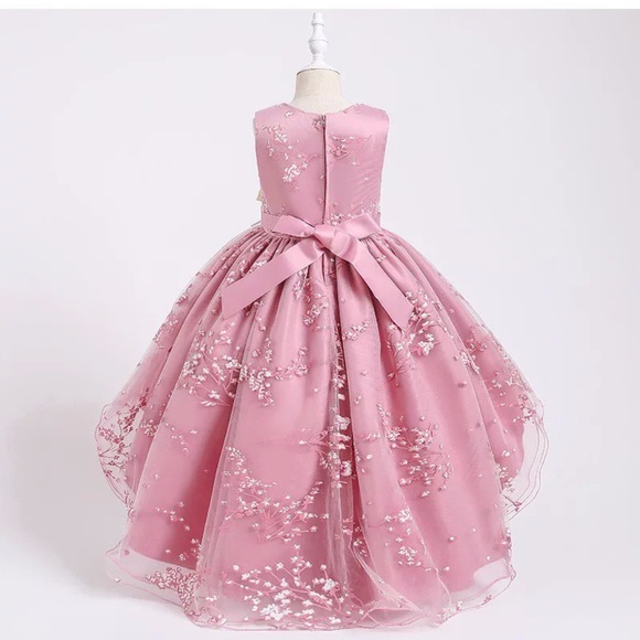 Luxury Floral Lace Beautiful wedding birthday dress 5005 - Picture 3 of 3